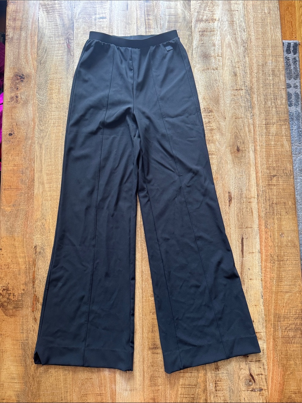 Victoria’s Secret VSX SPORY Ribbed Wide-Leg Pants — Black XS NEW NWT